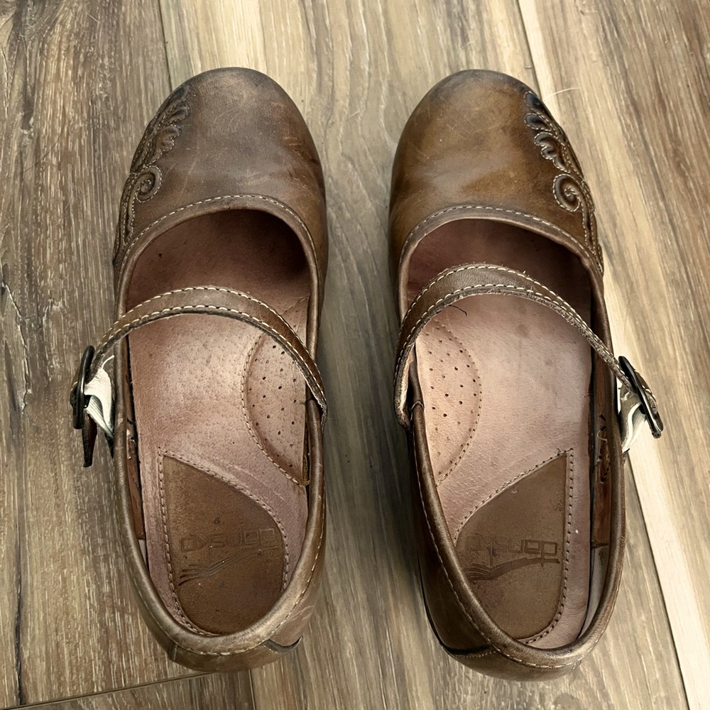 Dansko stencil clogs